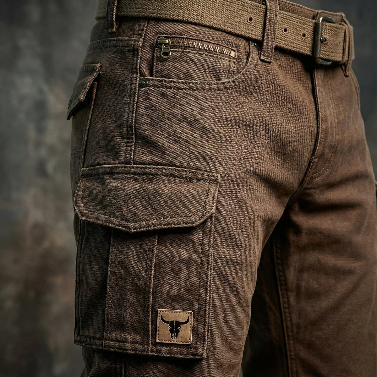 Rolf | Men's Cotton Canvas Trousers with Insulated Lining, Utility Work Trousers | My Sweet Wardrobe