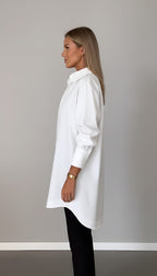 Romane | Women's Oversized Cotton Shirt, Button-Front Blouse | My Sweet Wardrobe