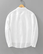Rory | Men's Cotton-Linen Popover Shirt, Half-Button Relaxed Shirt | My Sweet Wardrobe