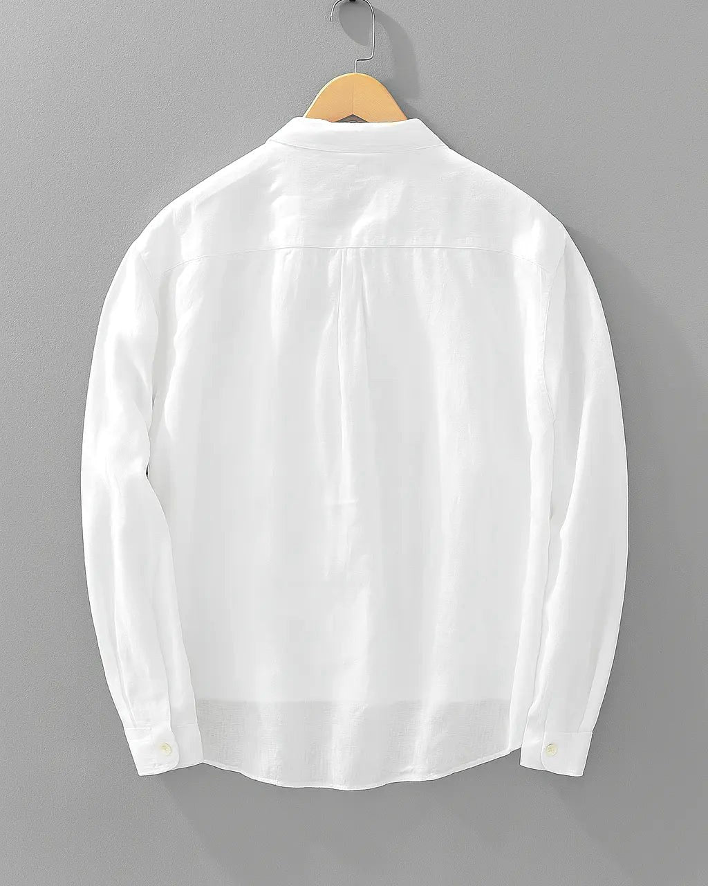 Rory | Men's Cotton-Linen Popover Shirt, Half-Button Relaxed Shirt | My Sweet Wardrobe