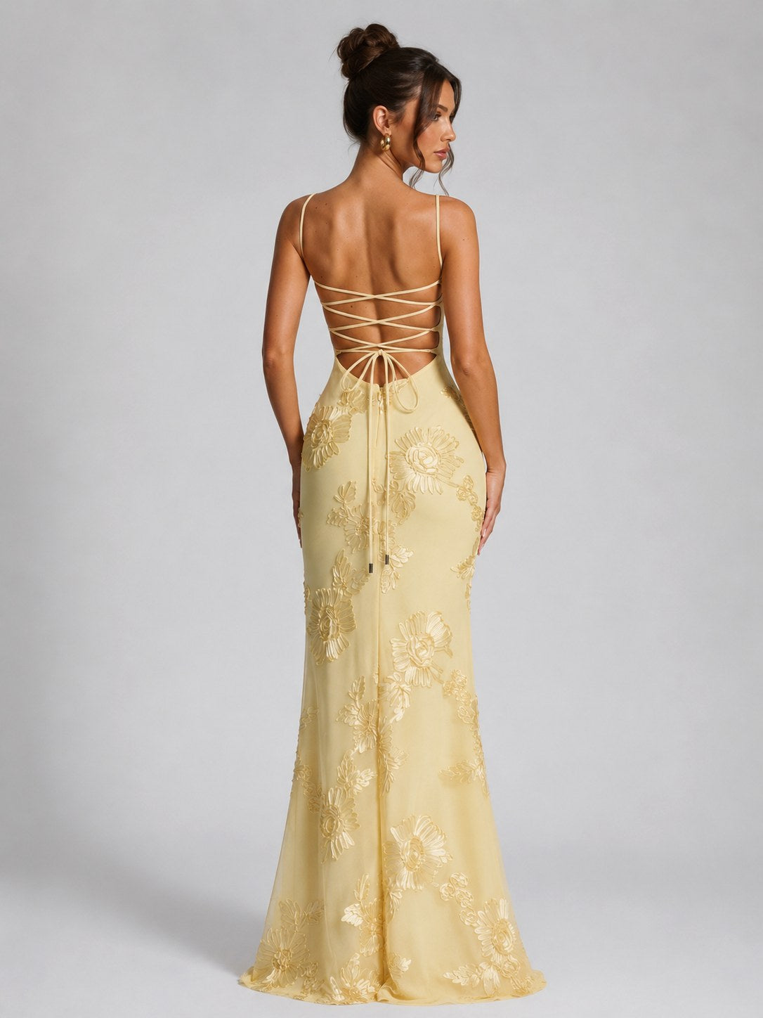 Rosie | Women's Floral Corset Maxi Dress, Sculpted Occasion Dress | My Sweet Wardrobe | Light Blue