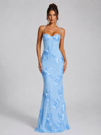 Rosie | Women's Floral Corset Maxi Dress, Sculpted Occasion Dress | My Sweet Wardrobe