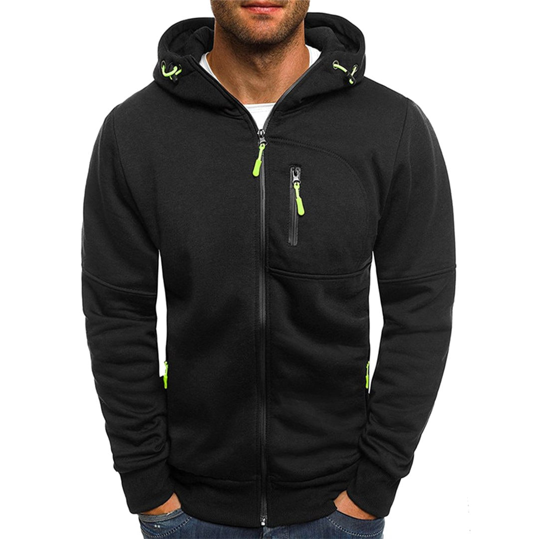 Ross | Men's Zip-Up Hoodie, Relaxed-Fit Autumn Jumper | My Sweet Wardrobe
