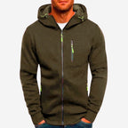 Ross | Men's Zip-Up Hoodie, Relaxed-Fit Autumn Jumper | My Sweet Wardrobe