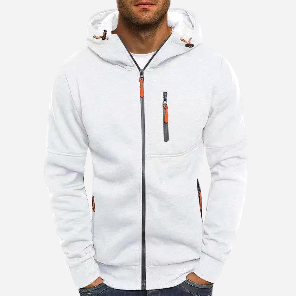 Ross | Men's Zip-Up Hoodie, Relaxed-Fit Autumn Jumper | My Sweet Wardrobe
