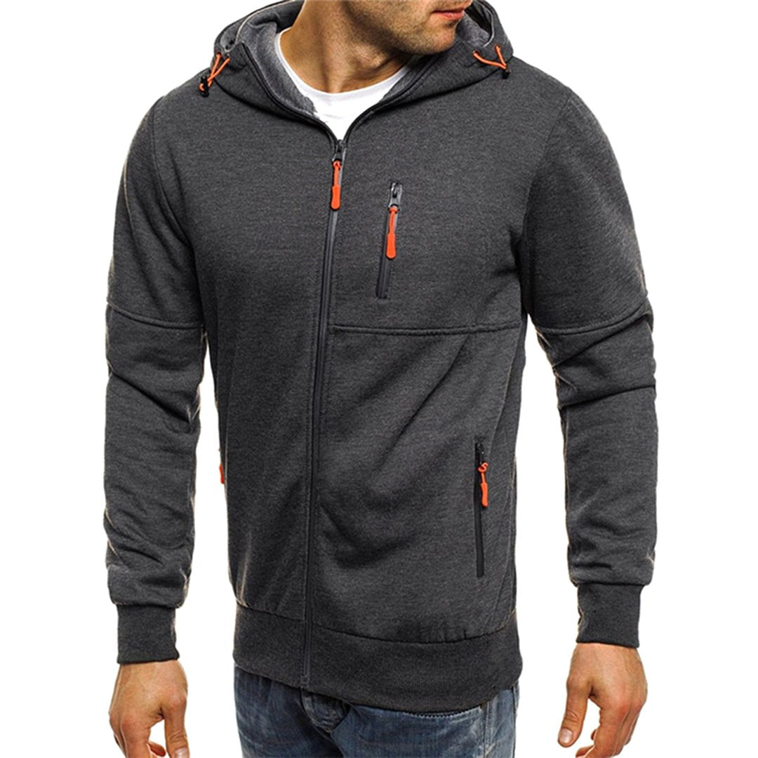 Ross | Men's Zip-Up Hoodie, Relaxed-Fit Autumn Jumper | My Sweet Wardrobe
