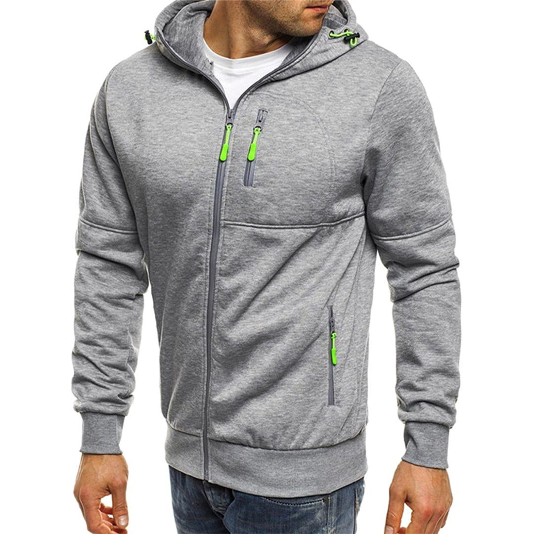 Ross | Men's Zip-Up Hoodie, Relaxed-Fit Autumn Jumper | My Sweet Wardrobe