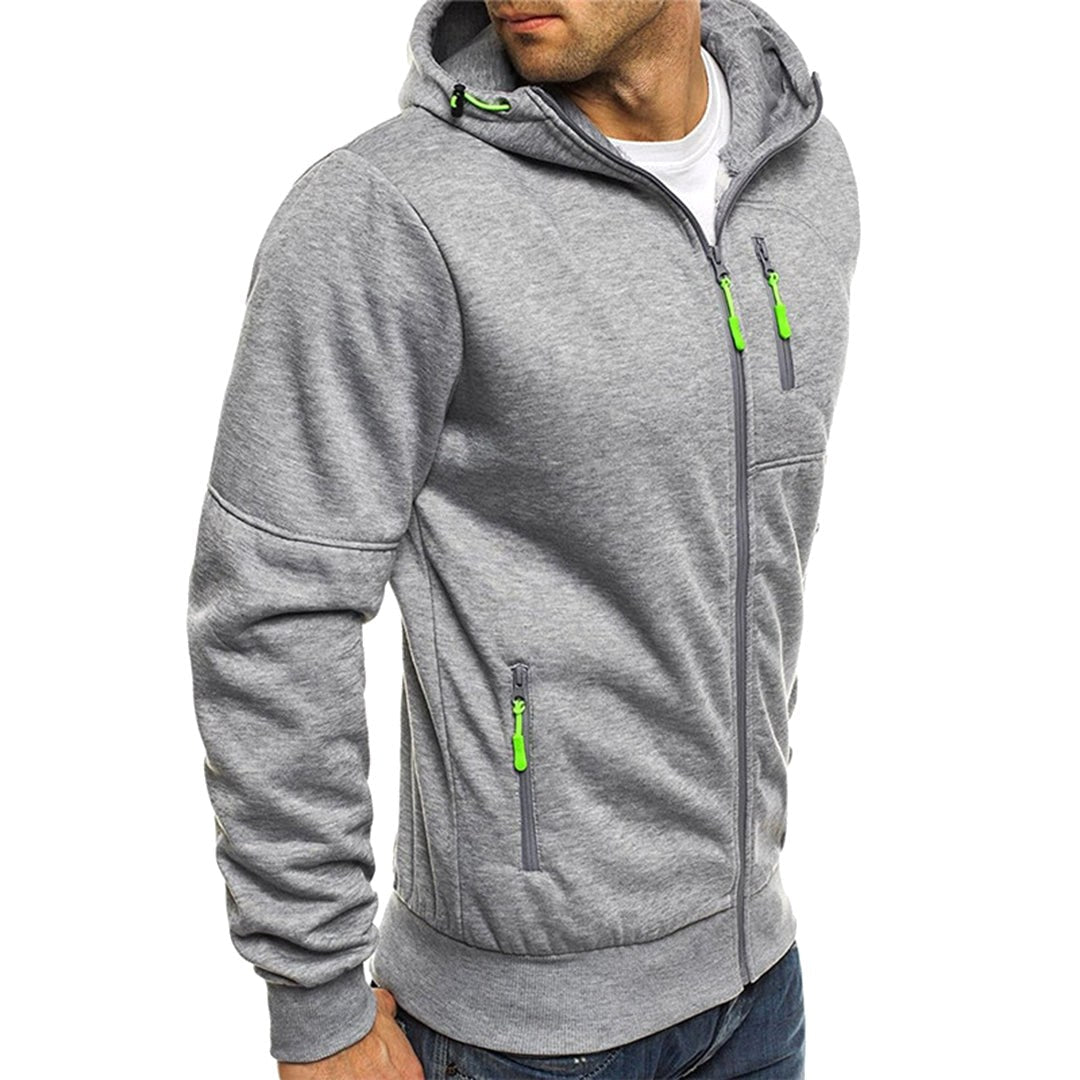 Ross | Men's Zip-Up Hoodie, Relaxed-Fit Autumn Jumper | My Sweet Wardrobe