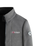 Rudolf | Men's Fleece Jacket with Collar, Outdoor Fleece Jacket | My Sweet Wardrobe | Khaki