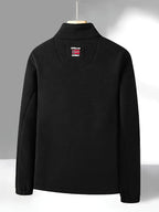 Rudolf | Men's Fleece Jacket with Collar, Outdoor Fleece Jacket | My Sweet Wardrobe | Khaki