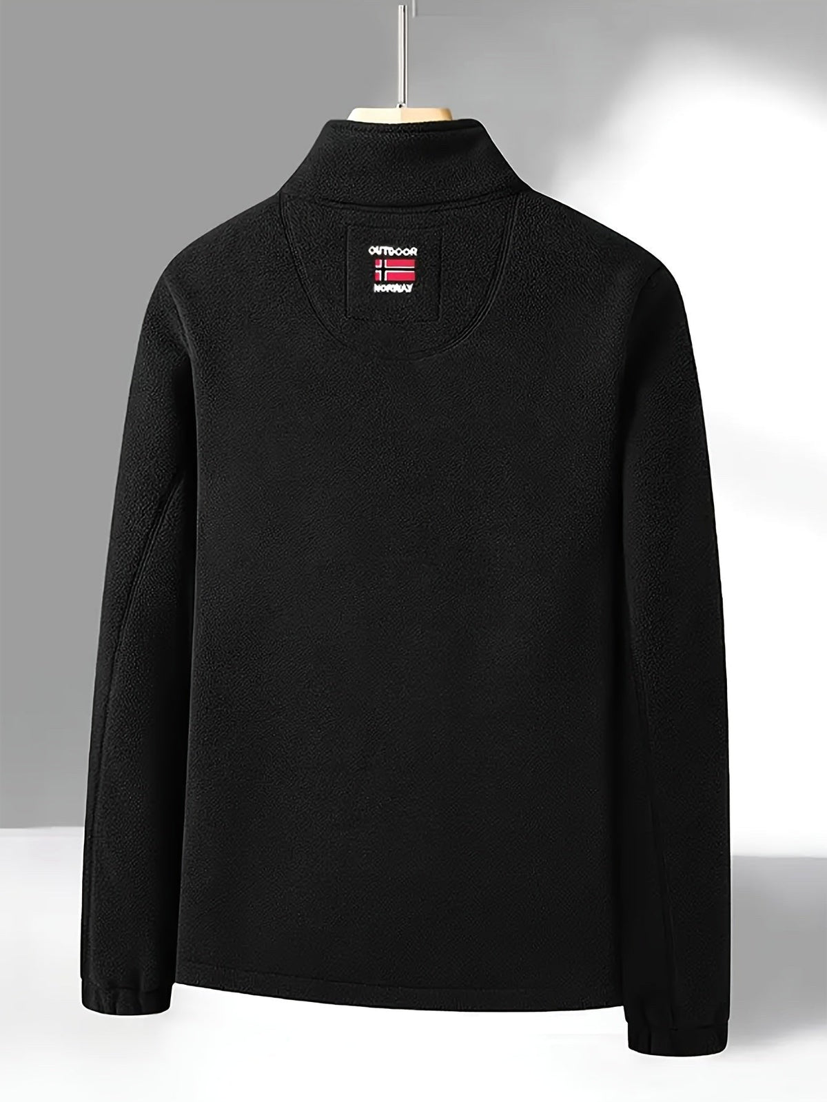 Rudolf | Men's Fleece Jacket with Collar, Outdoor Fleece Jacket | My Sweet Wardrobe | Khaki