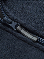 Rudolf | Men's Fleece Jacket with Collar, Outdoor Fleece Jacket | My Sweet Wardrobe | Grey