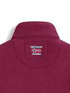 Rudolf | Men's Fleece Jacket with Collar, Outdoor Fleece Jacket | My Sweet Wardrobe | Dark Blue
