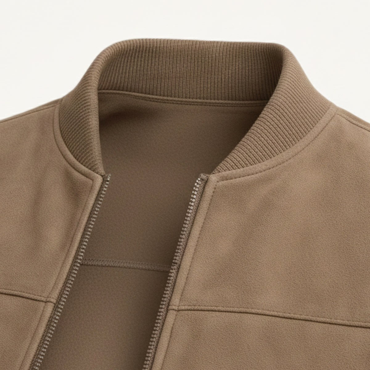 Ryan | Men's Suede Bomber Jacket, Tailored Autumn Jacket | Dressific | Blue
