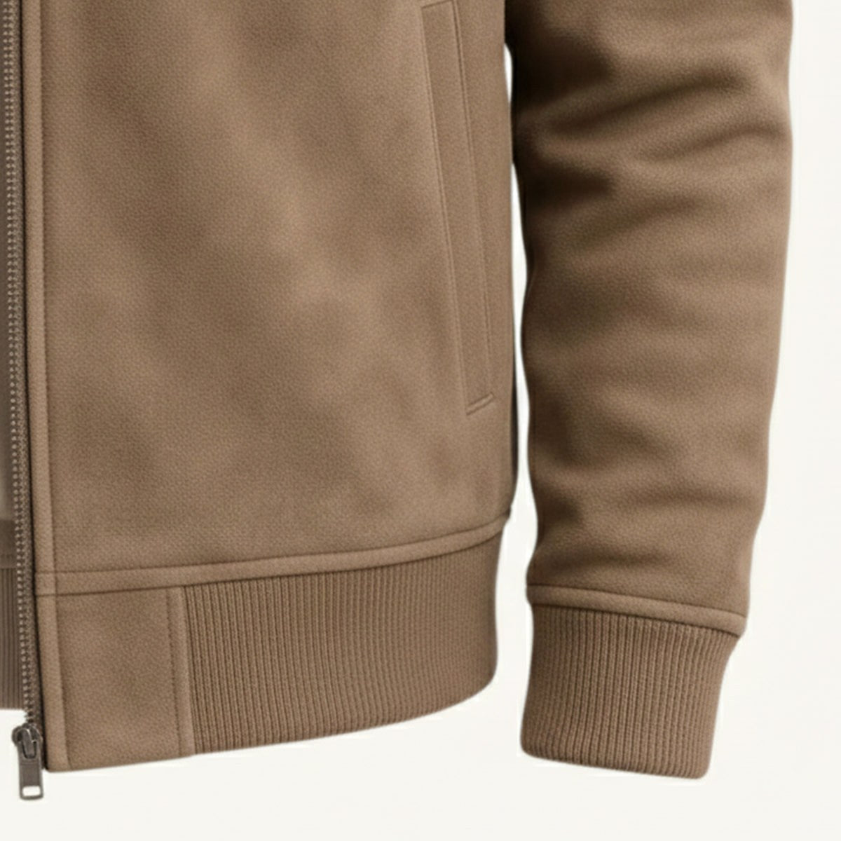 Ryan | Men's Suede Bomber Jacket, Tailored Autumn Jacket | Dressific