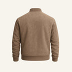 Ryan | Men's Suede Bomber Jacket, Tailored Autumn Jacket | Dressific