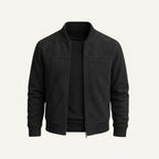 Ryan | Men's Suede Bomber Jacket, Tailored Autumn Jacket | Dressific