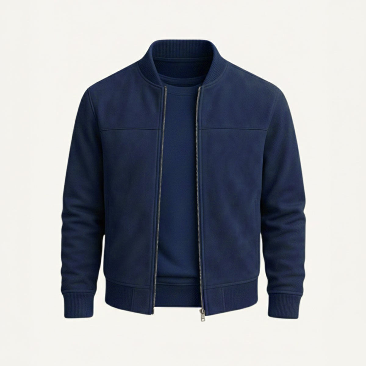 Ryan | Men's Suede Bomber Jacket, Tailored Autumn Jacket | Dressific