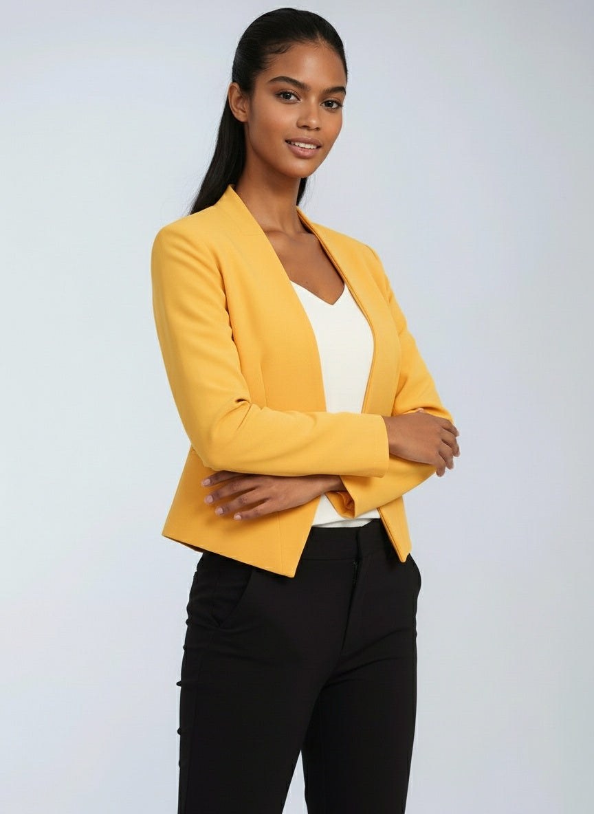 Sabrina | Women's Open-Front Blazer, Short Elegant Jacket | My Sweet Wardrobe