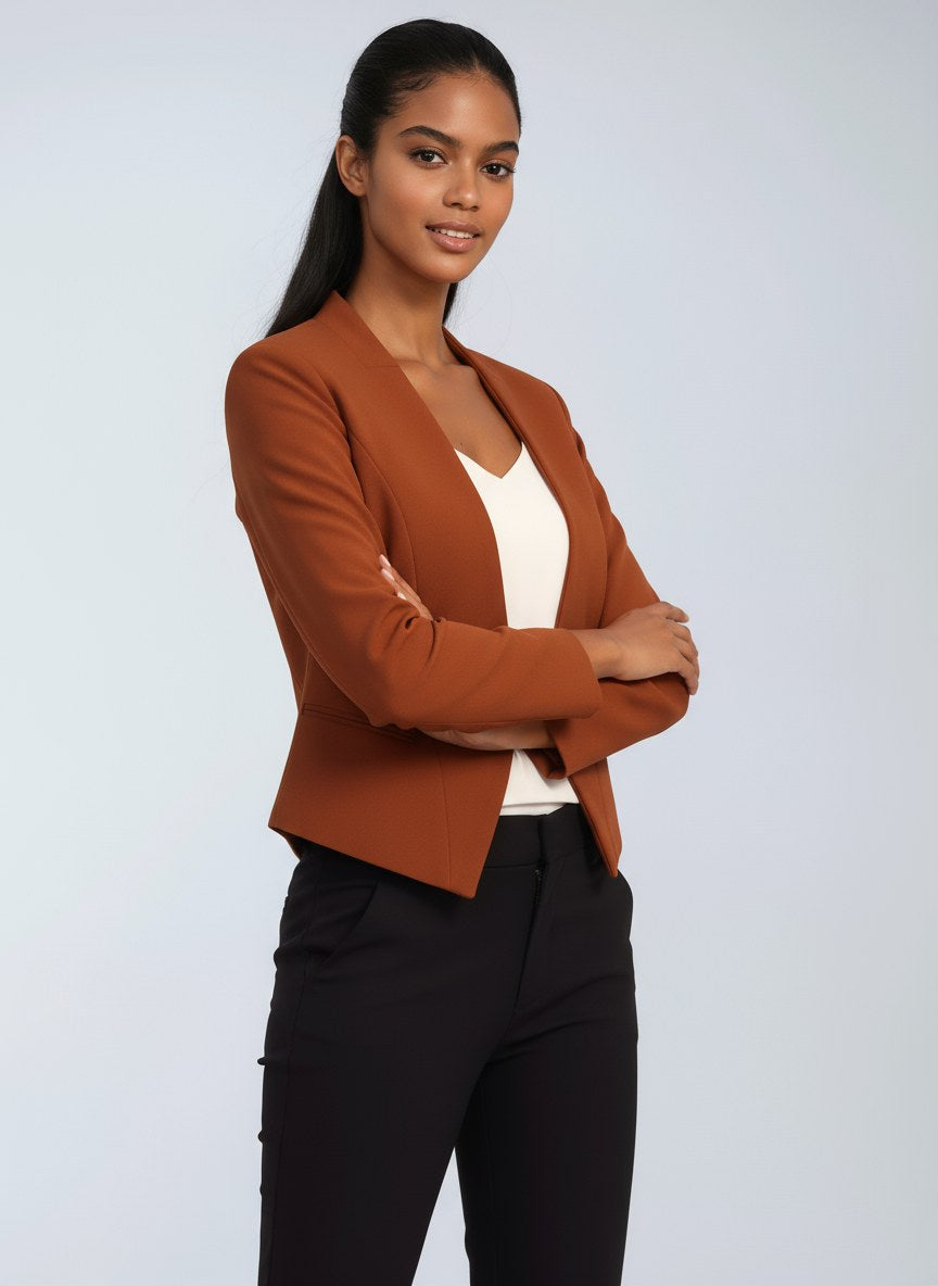 Sabrina | Women's Open-Front Blazer, Short Elegant Jacket | My Sweet Wardrobe