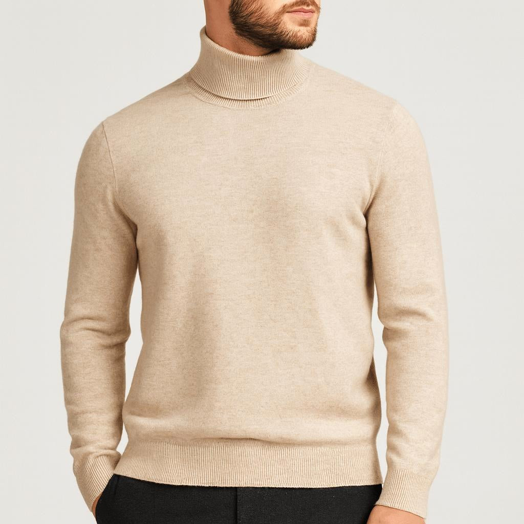 Jacob | Men's Cashmere Roll-Neck Jumper, Timeless Knit Jumper | My Sweet Wardrobe