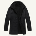 Sawyer | Men's Shearling Collar Overcoat, Tailored Winter Coat | My Sweet Wardrobe