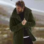 Sawyer | Men's Shearling Collar Overcoat, Tailored Winter Coat | My Sweet Wardrobe