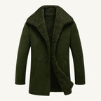 Sawyer | Men's Shearling Collar Overcoat, Tailored Winter Coat | My Sweet Wardrobe