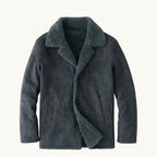 Sawyer | Men's Shearling Collar Overcoat, Tailored Winter Coat | My Sweet Wardrobe