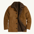 Sawyer | Men's Shearling Collar Overcoat, Tailored Winter Coat | My Sweet Wardrobe
