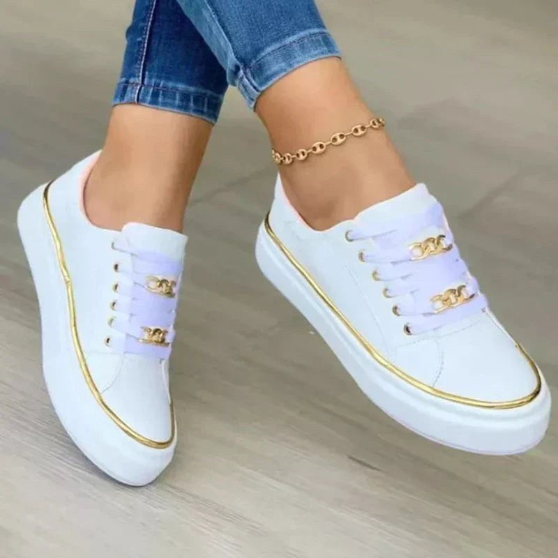 Scarlett | Women's Orthopaedic Walking Shoes, Cushioned Daily Wear | My Sweet Wardrobe | White
