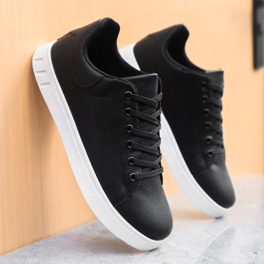 Scott | Men's Lace-Up Trainers, Low-Top Orthopedic Trainers | My Sweet Wardrobe | Black