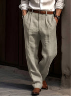 Sean | Men's Classic Pleated Trousers, Comfortable Dress Trousers | My Sweet Wardrobe