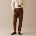 Shane | Men's High Waist Double Pleated Trousers, Tailored Formal Trousers | Dressific | Black