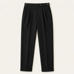 Shane | Men's High Waist Double Pleated Trousers, Tailored Formal Trousers | Dressific