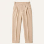 Shane | Men's High Waist Double Pleated Trousers, Tailored Formal Trousers | Dressific