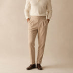 Shane | Men's High Waist Double Pleated Trousers, Tailored Formal Trousers | Dressific