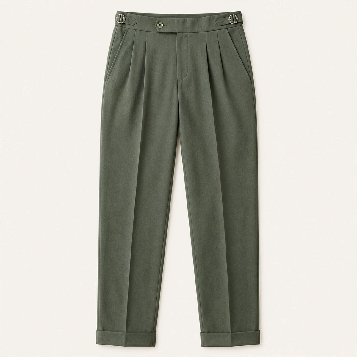 Shane | Men's High Waist Double Pleated Trousers, Tailored Formal Trousers | Dressific
