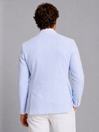 Shaun | Men's Striped Tailored Blazer, Lightweight Suit Jacket | My Sweet Wardrobe | Green