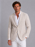 Shaun | Men's Striped Tailored Blazer, Lightweight Suit Jacket | My Sweet Wardrobe