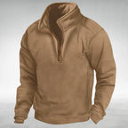 Siegfried | Men's Zip Jumper with Relaxed Cut, Versatile Jumper | My Sweet Wardrobe | Navy Blue