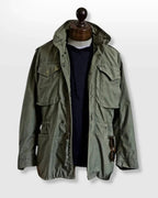 Simon | Men's Military Field Jacket, Adjustable Drawstring Outdoor Jacket | My Sweet Wardrobe | Black