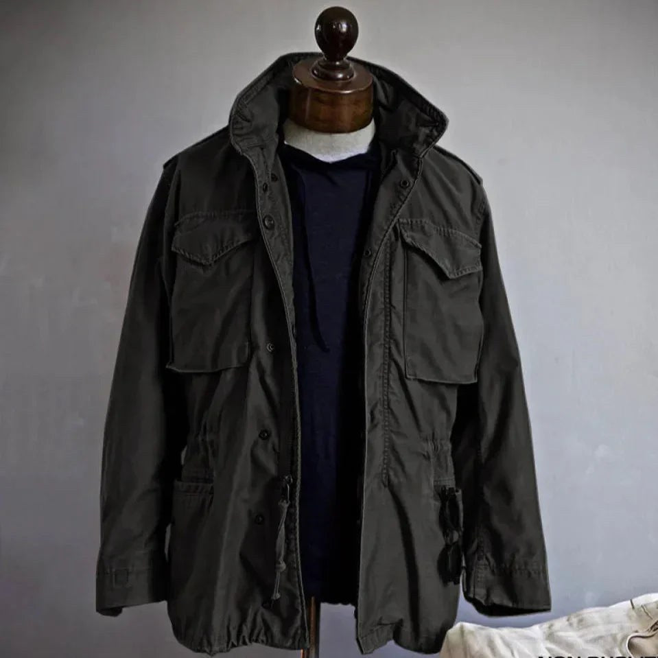 Simon | Men's Military Field Jacket, Adjustable Drawstring Outdoor Jacket | My Sweet Wardrobe