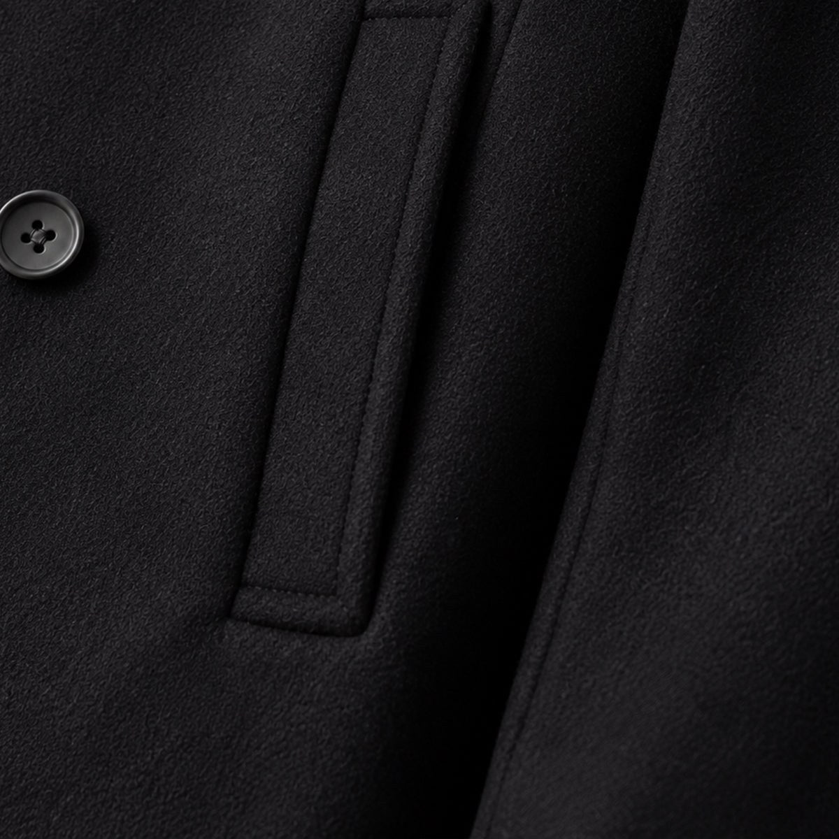 Spencer | Men's Double Breasted Wool Peacoat, Warm Winter Coat | Dressific