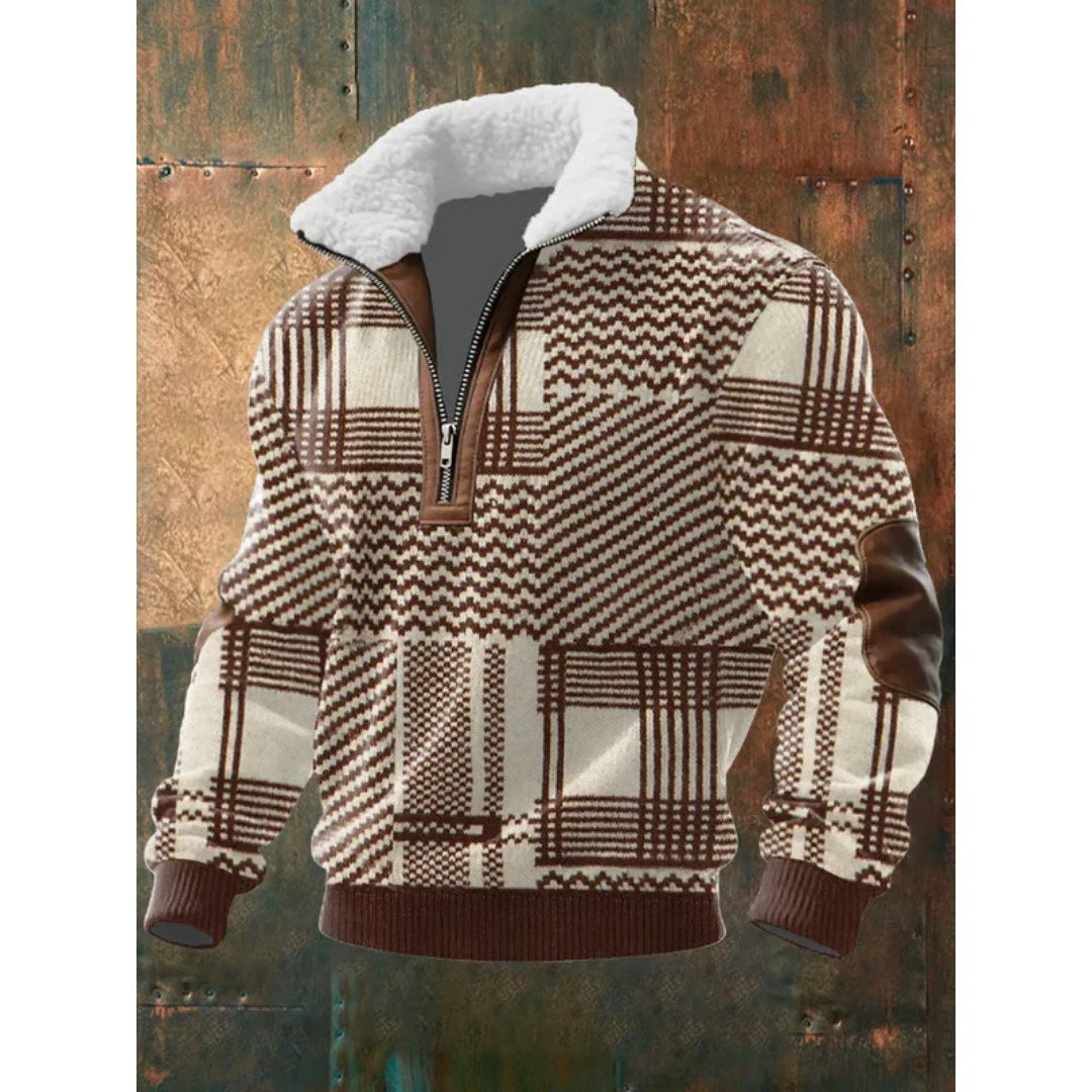 Spencer | Men's High-Neck Fleece Jumper, Warm Layering Jumper | My Sweet Wardrobe