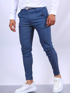 Stefan | Men's Slim Fit Chinos in Blue, Stretch Business Trousers | My Sweet Wardrobe | Royal Blue