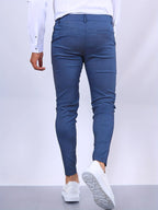 Stefan | Men's Slim Fit Chinos in Blue, Stretch Business Trousers | My Sweet Wardrobe | Royal Blue
