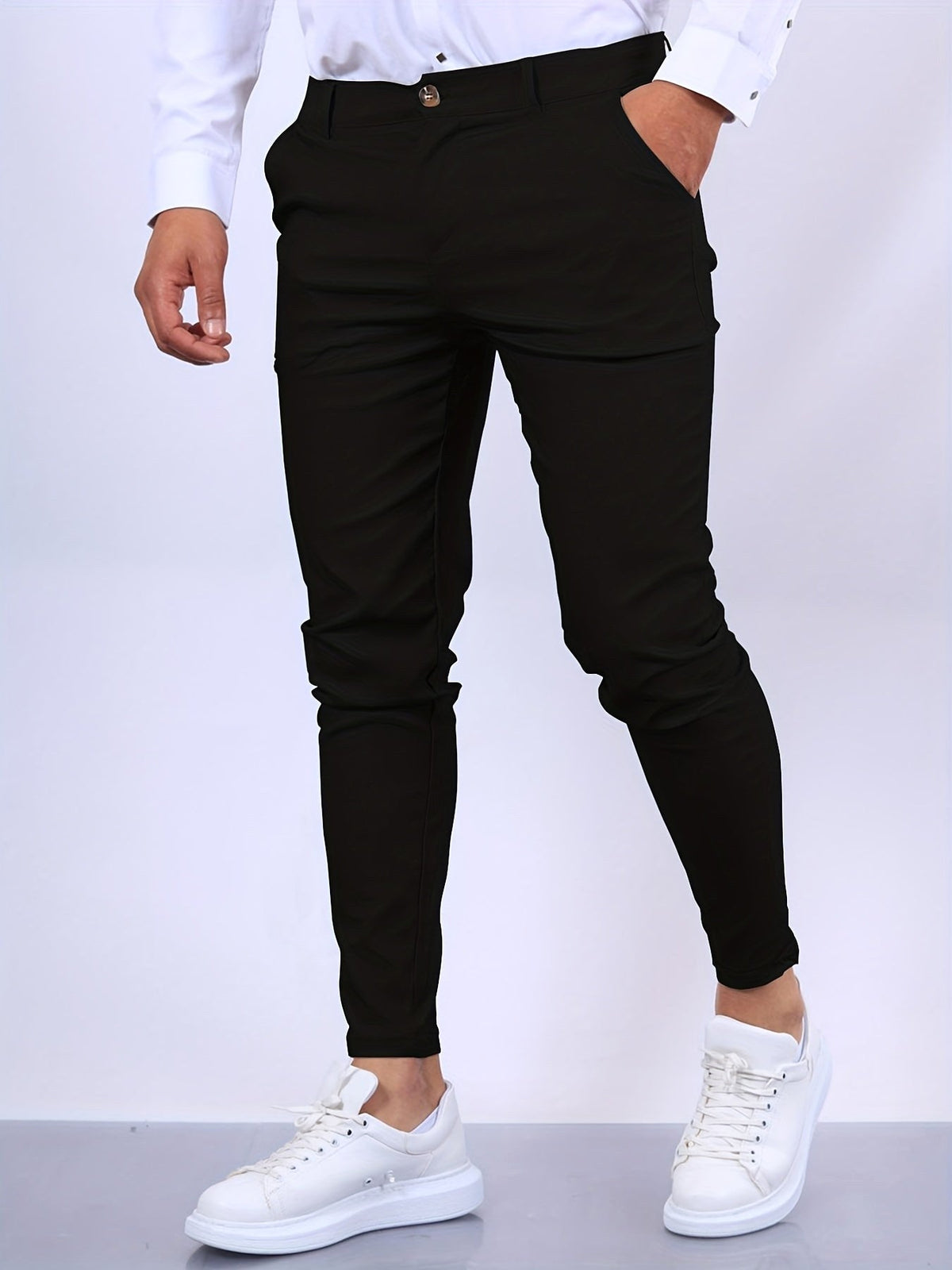 Stefan | Men's Slim Fit Chinos in Blue, Stretch Business Trousers | My Sweet Wardrobe | Royal Blue