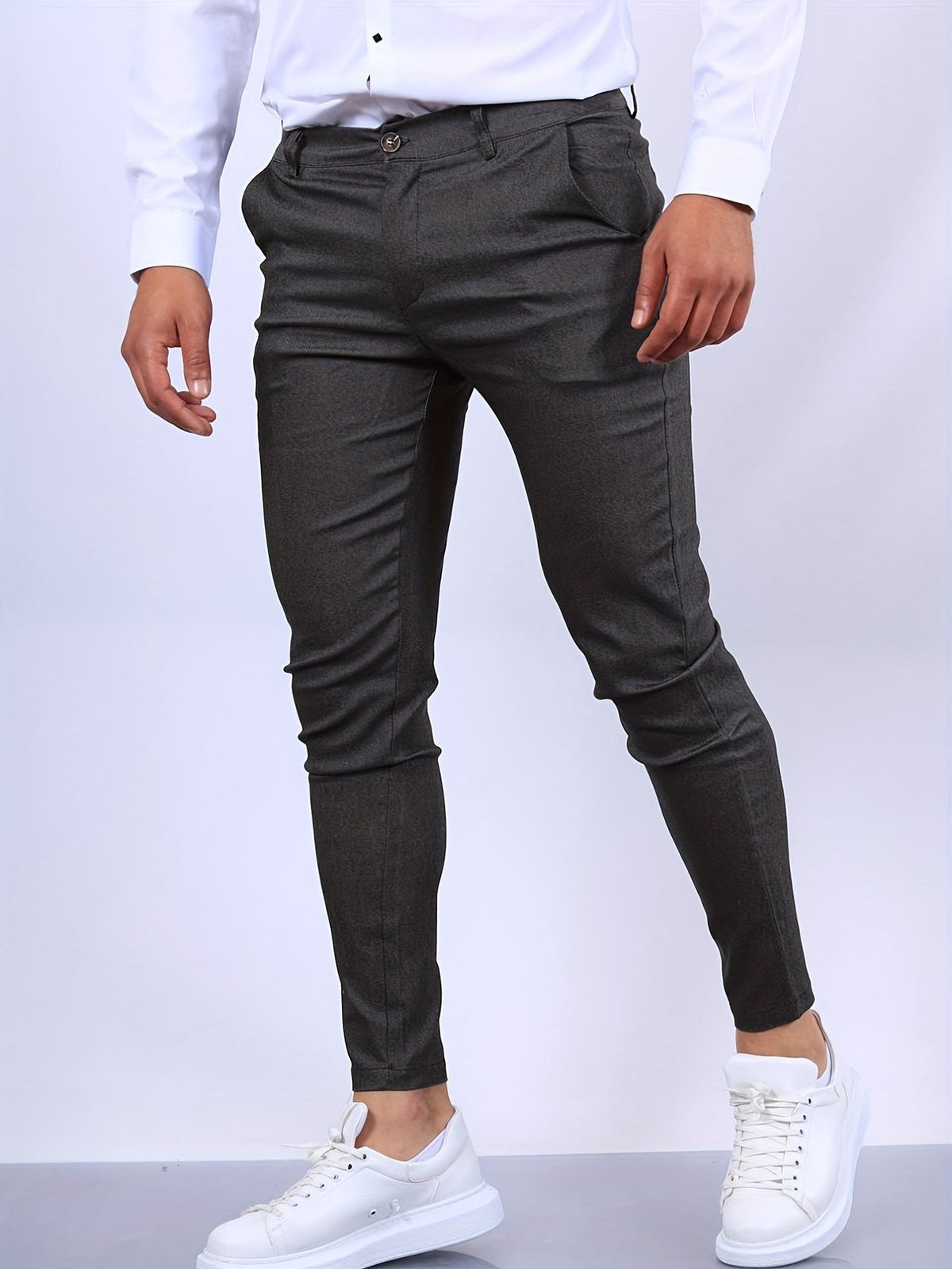 Stefan | Men's Slim Fit Chinos in Blue, Stretch Business Trousers | My Sweet Wardrobe | Royal Blue