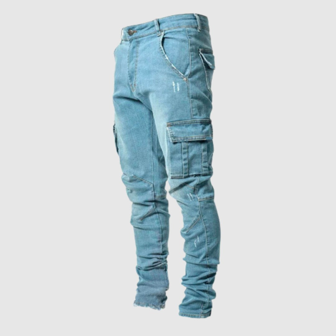 Stuart | Men's Ultra-Stretch Casual Jeans, Slim-Fit Denim Jeans | My Sweet Wardrobe